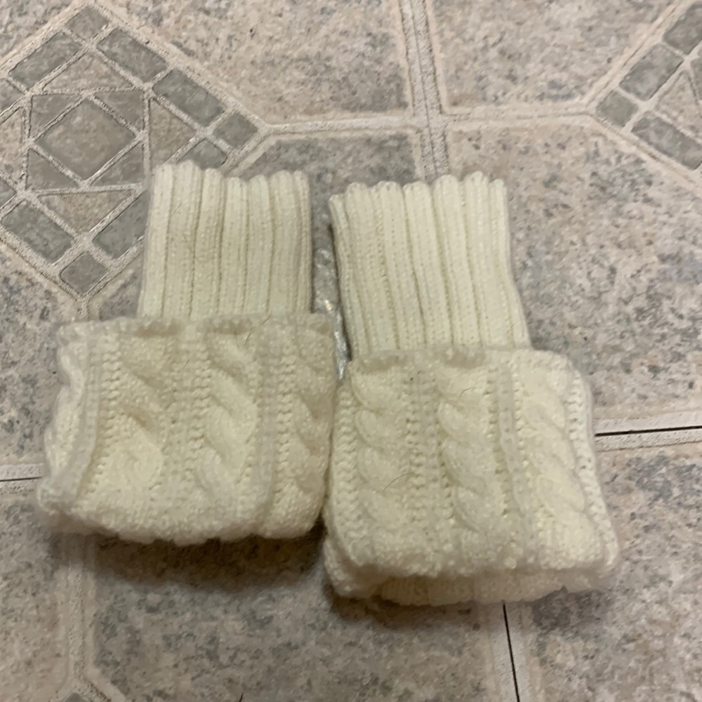 ivory colored leg warmmers